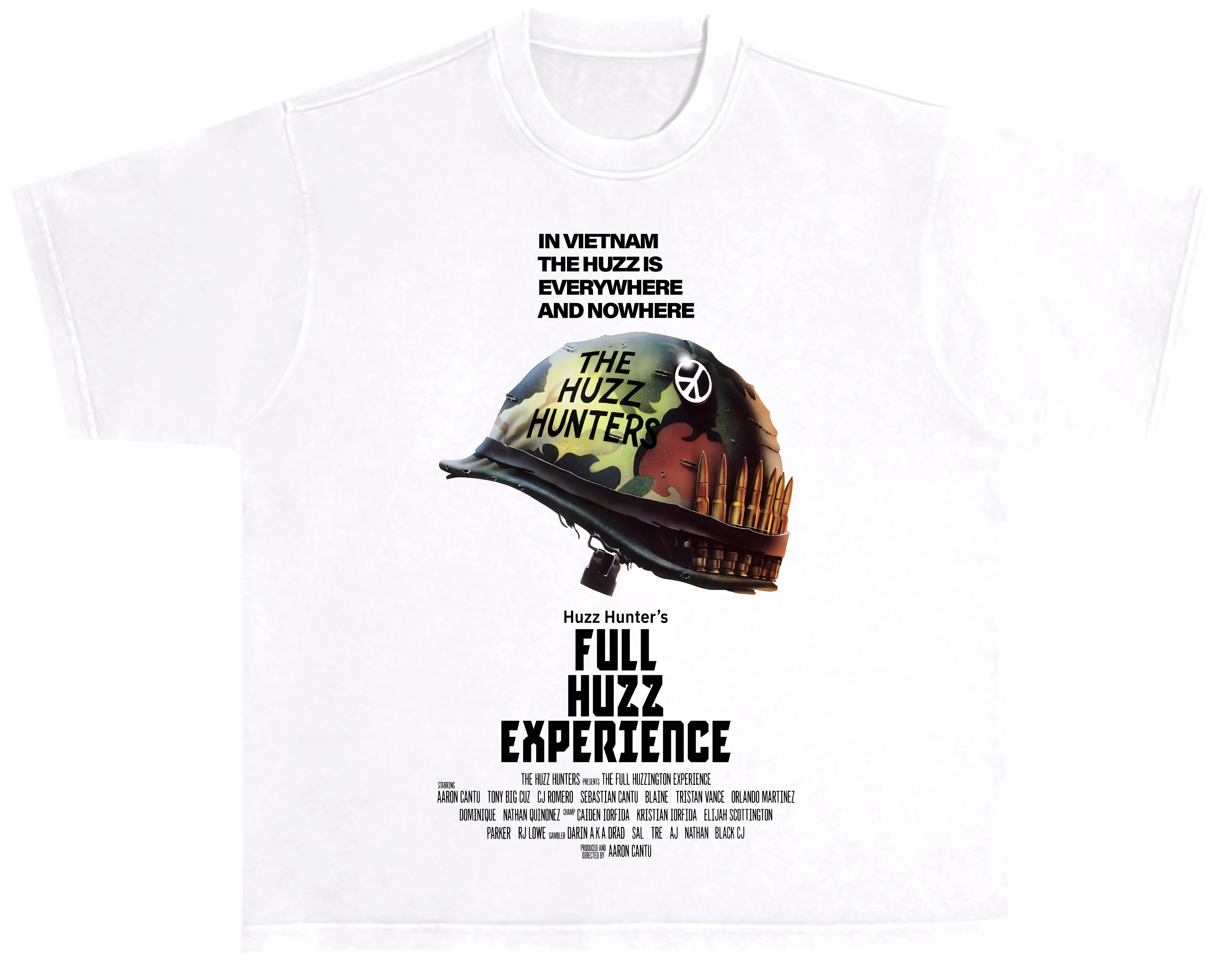 “Full Huzz Experience” TEE GARMENT DYED