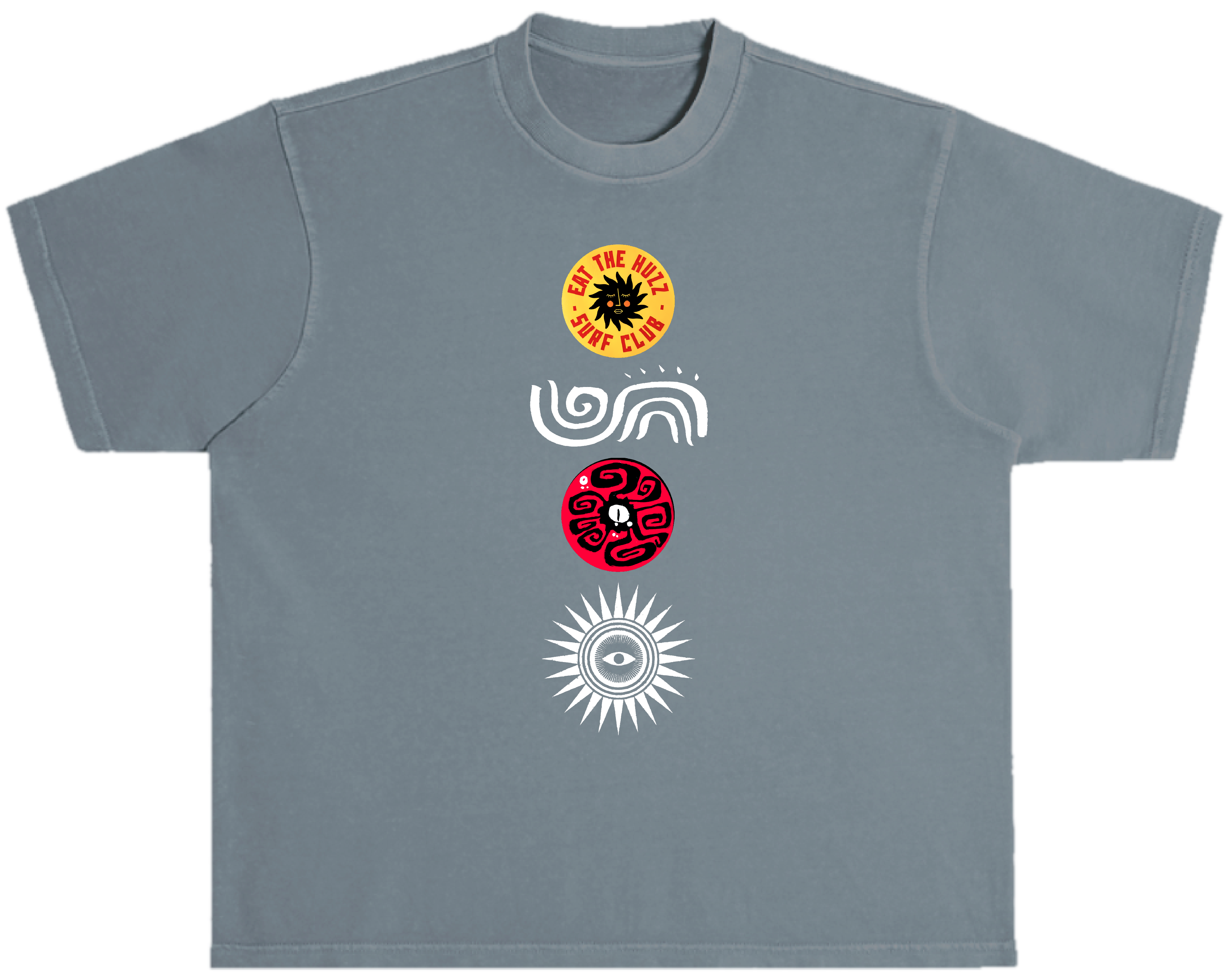 "Surf Club" TEE GARMENT DYED