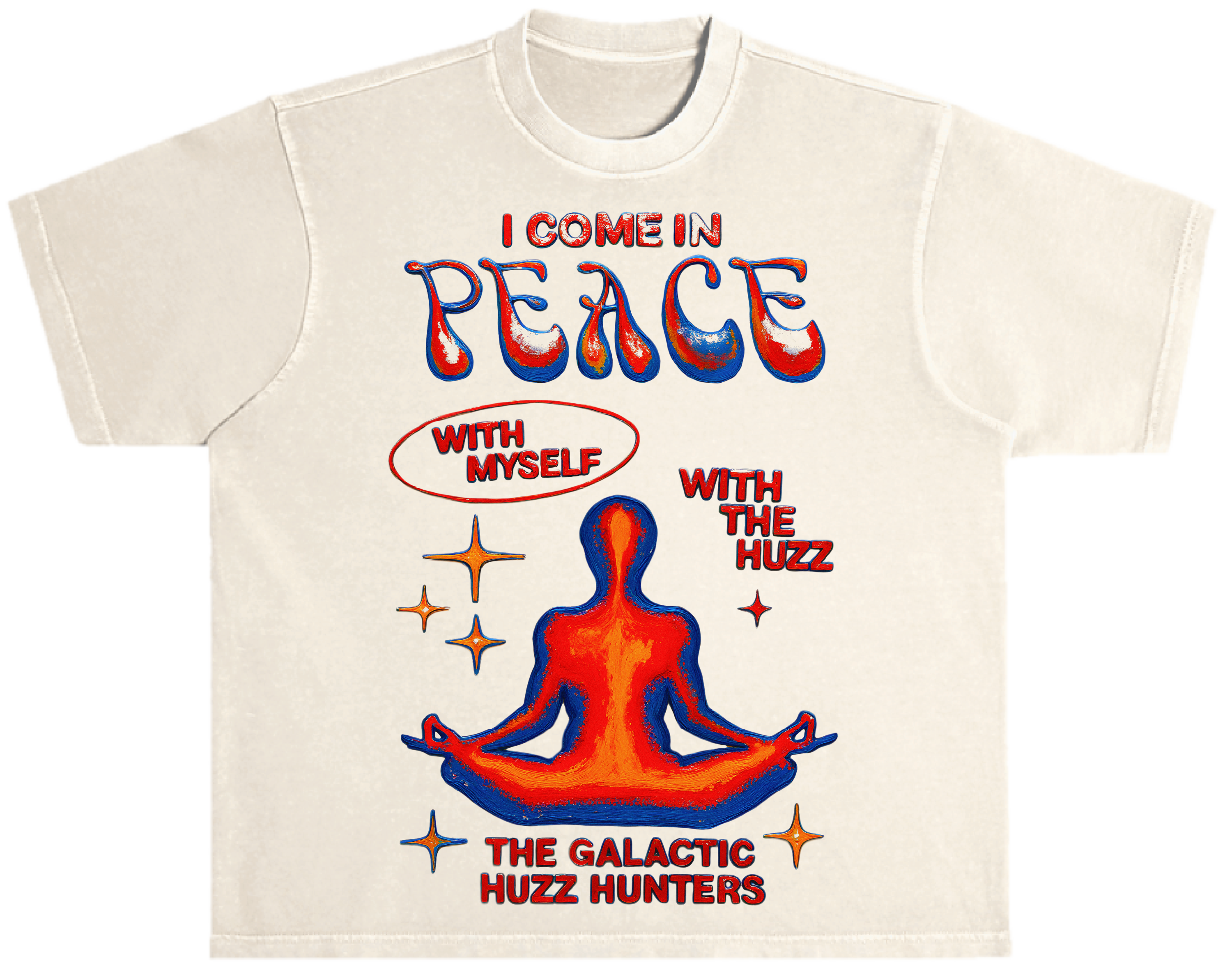 "I Come In Peace" TEE GARMENT DYED