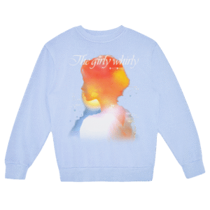 GIRLY WHIRLY CREW NECK GARMENT DYED